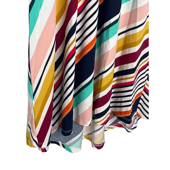 Karl Lagerfeld Women’s Size 4 Colorful Striped Sleeveless Sundress Summer - Picture 8 of 8